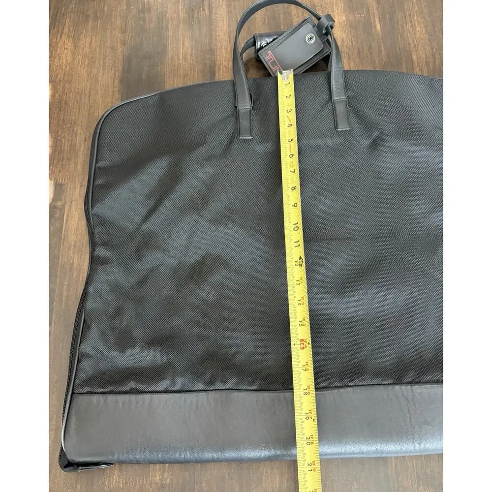 TUMI Black Ballistic Nylon Business Travel Hanging Garnet Bag Case Used Once